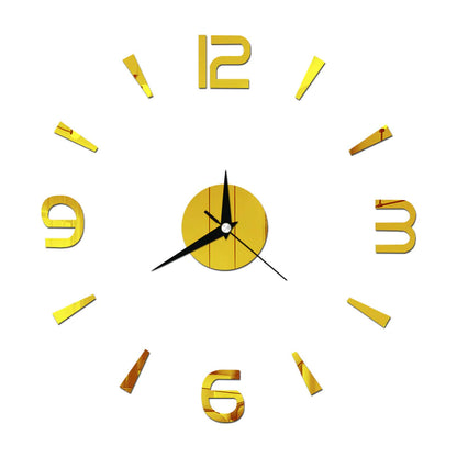 Horloge murale miroir en acrylique au design créatif