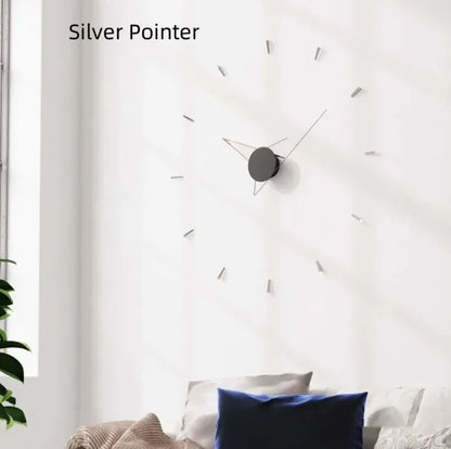Reloj de pared artístico y creativo con silueta