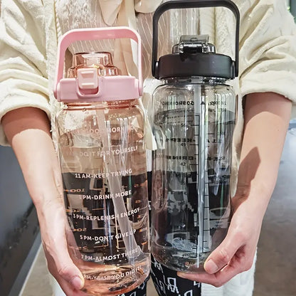 Gourde XXL 2 L – Plastique portable pour sport et voyage