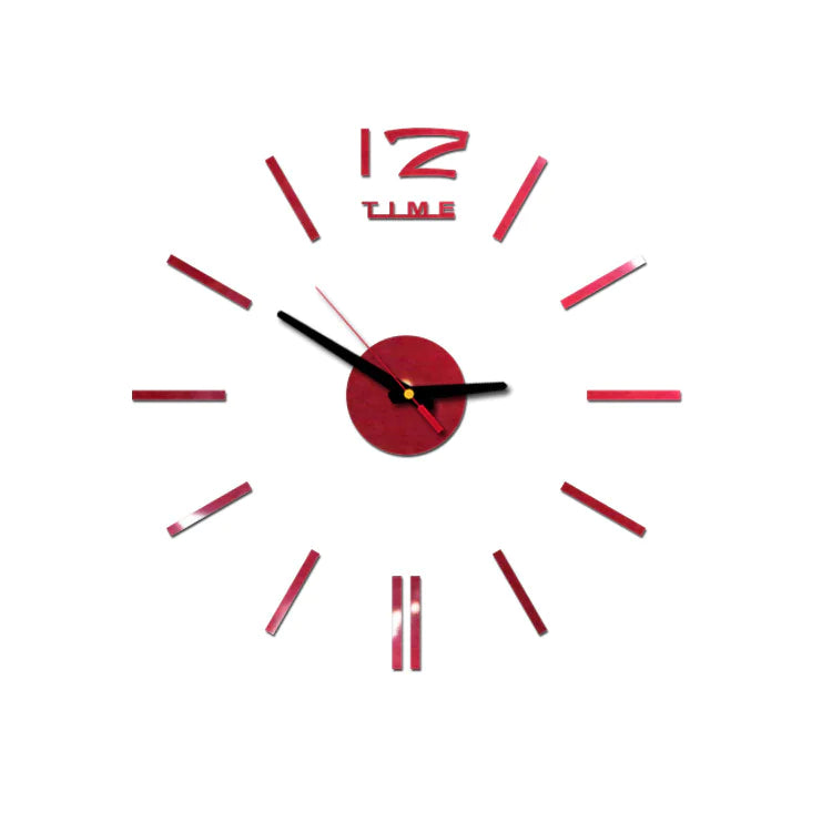 Kreative Acryl-Spiegel-Wanduhr