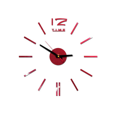 Horloge murale miroir en acrylique au design créatif