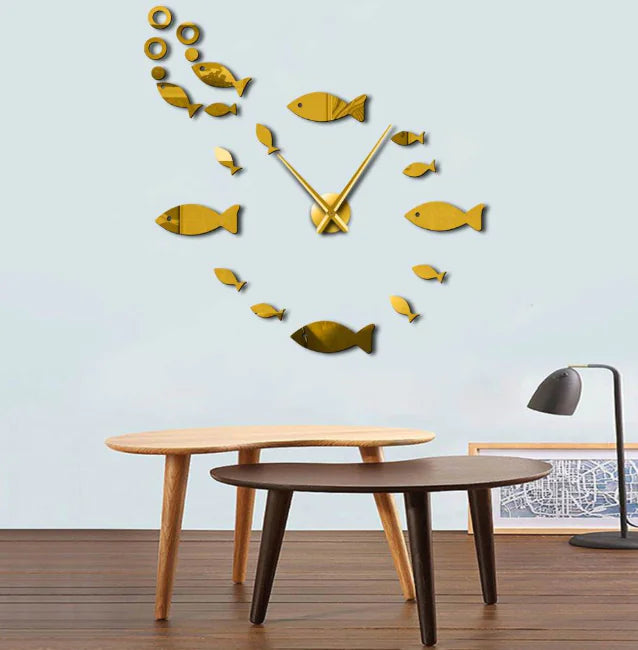 Horloge murale Poisson – Décoration minimaliste