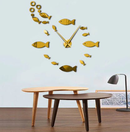 Horloge murale Poisson – Décoration minimaliste
