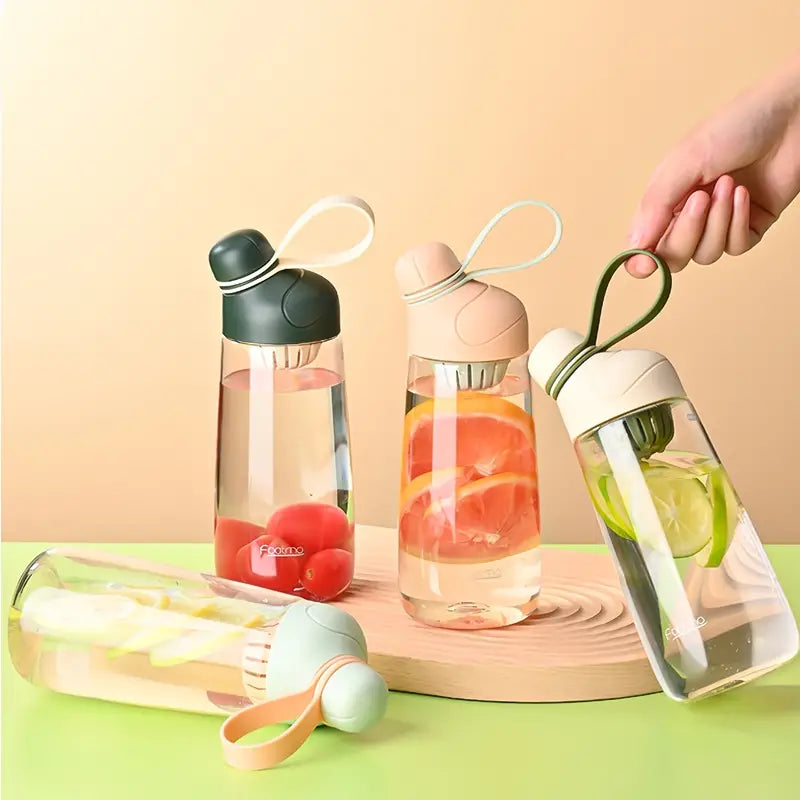 Botella portátil de 600 ml – Infusor de té integrado
