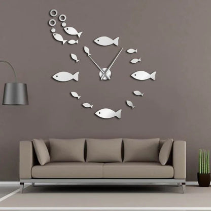 Horloge murale Poisson – Décoration minimaliste