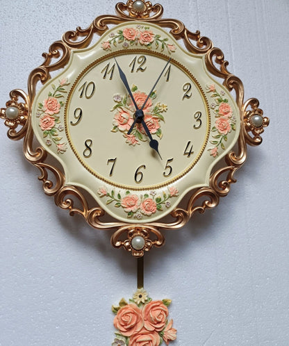 Reloj de pared estéreo europeo, reloj silencioso
