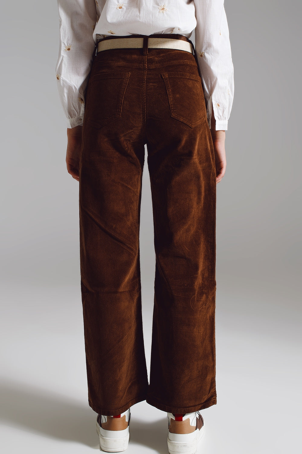 Braune Cord-Shorts