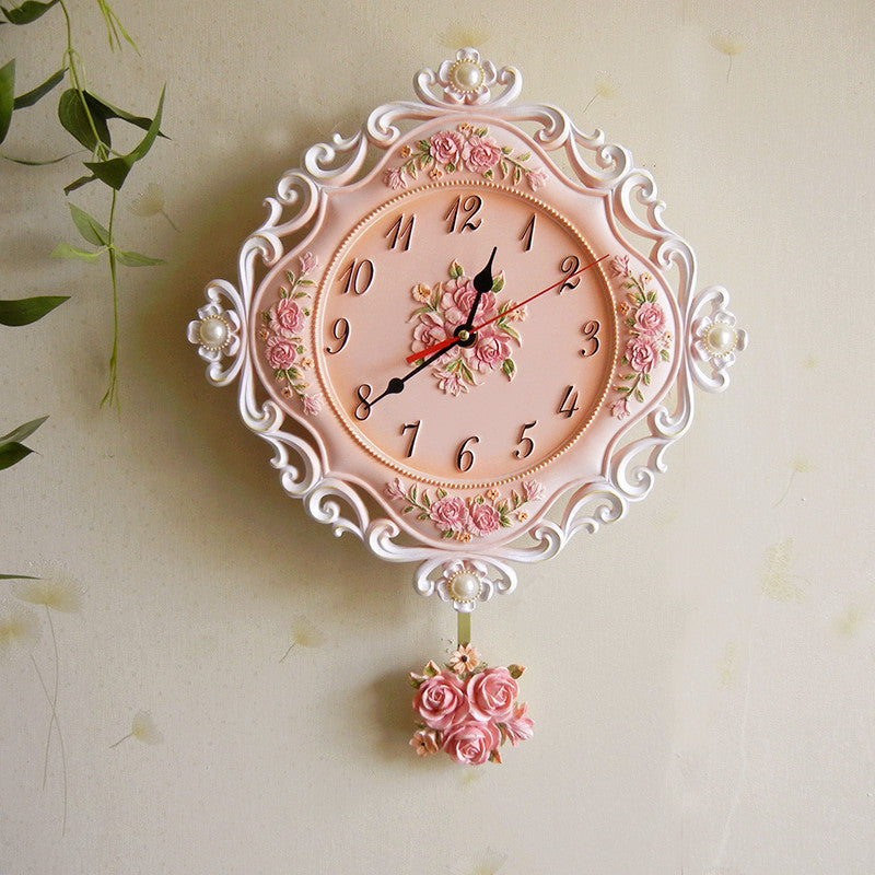Reloj de pared estéreo europeo, reloj silencioso