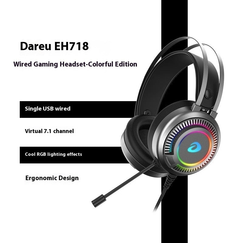 Kabelgebundenes Gaming-Headset mit Geräuschunterdrückung