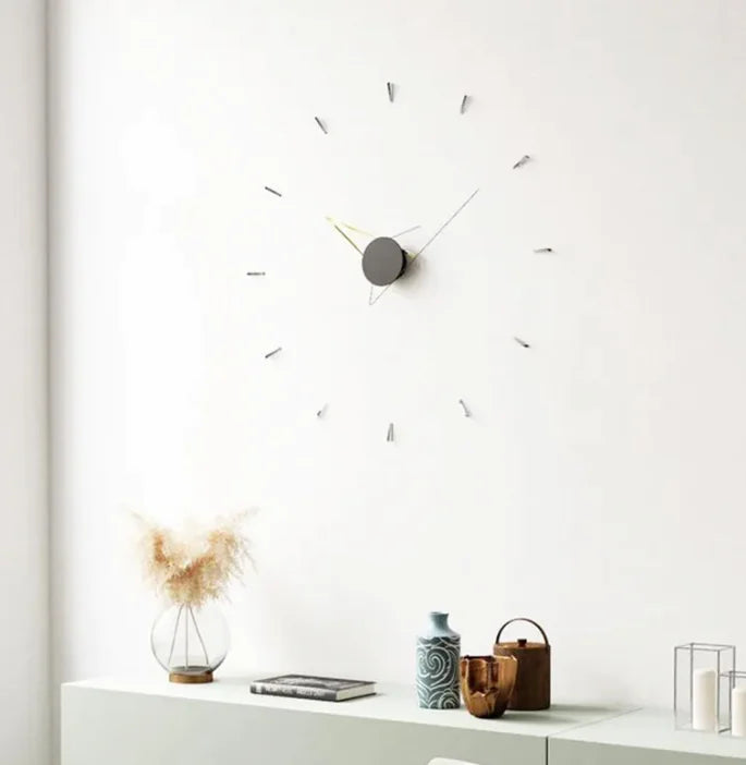 Reloj de pared artístico y creativo con silueta