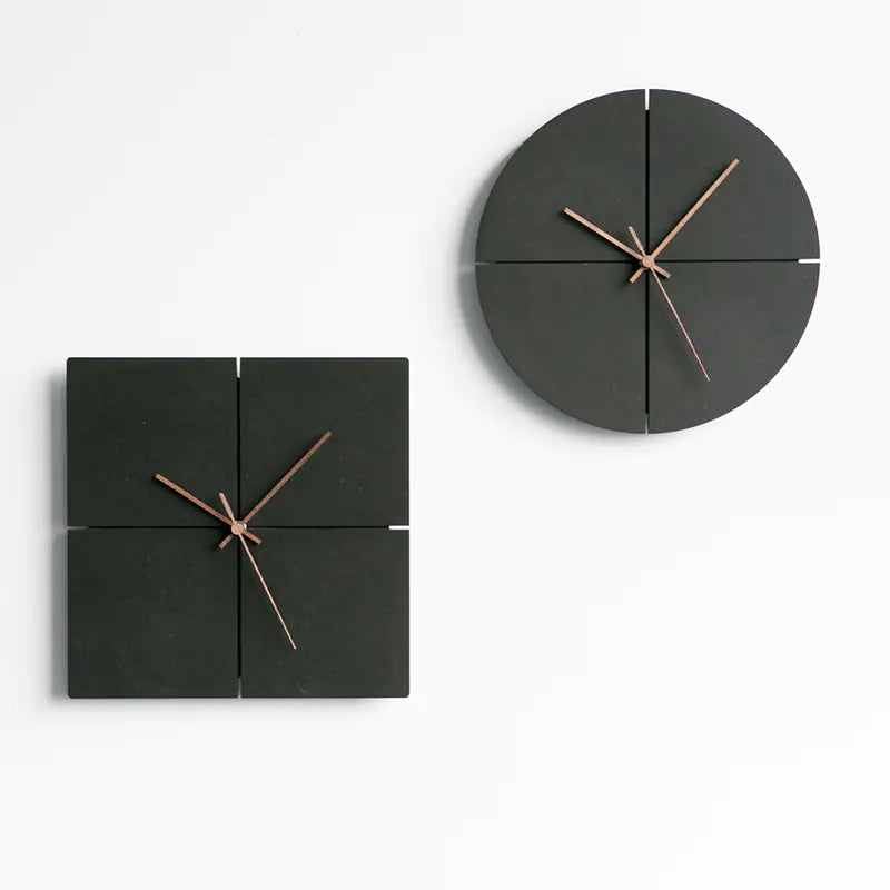 Minimalistische Wanduhr in modernem und geräuschlosem Design