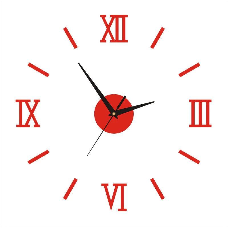 Kreative Acryl-Spiegel-Wanduhr