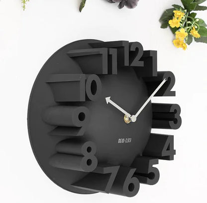 Minimalistische stilvolle 3D-Wanduhr