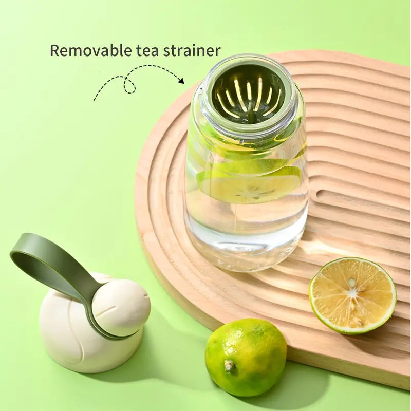 Botella portátil de 600 ml – Infusor de té integrado