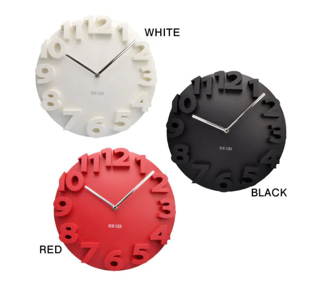 Minimalistische stilvolle 3D-Wanduhr