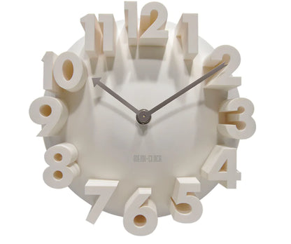 Minimalistische stilvolle 3D-Wanduhr