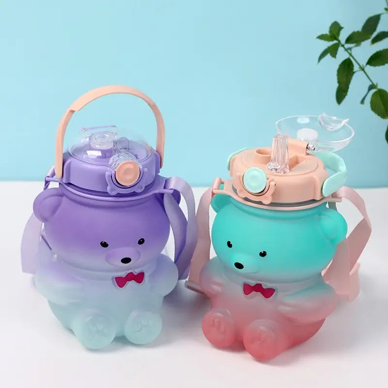 Kids Sip Bottle – 1 L mit Strohhalm und Tragegurt