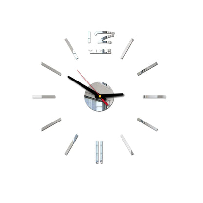 Horloge murale miroir en acrylique au design créatif